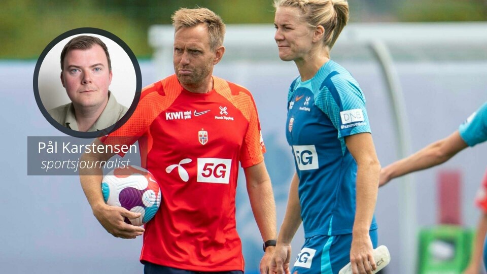 Landslagstrener Martin Sjögren har fått tilbake det mange mener er verdens beste spiss i Ada Hegerberg foran årets EM i England. Med det vokser både forventningene og presset på Norges svenske landslagssjef, mener vår kommentator. Landslagstrener Martin Sjögren har fått tilbake det mange mener er verdens beste spiss i Ada Hegerberg foran årets EM i England. Med det vokser både forventningene og presset på Norges svenske landslagssjef, mener vår kommentator.