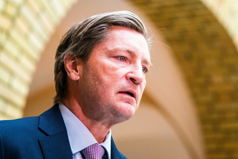 Christian Tybring-Gjedde (Frp) ber regjeringen informere stortingspolitikerne i delelinje-saken for å unngå spekulasjoner. Stortingsrepresentant Christian Tybring-Gjedde (Frp) fikk viljen sin, og forslaget om å fjerne moms på reparasjonstjenester falt på Frps landsmøte. Foto: Håkon Mosvold Larsen / NTB