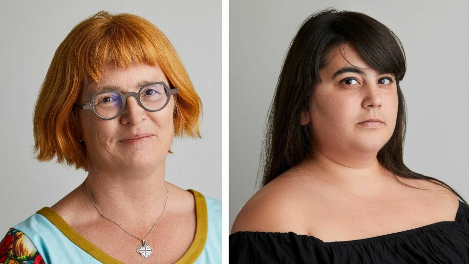 Goro Ree-Lindstad og Carina Elisabeth ved Likestillingssenteret. Goro Ree-Lindstad og Carina Elisabeth ved Likestillingssenteret.