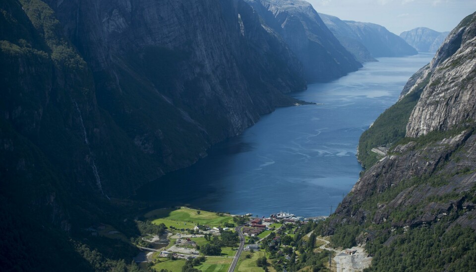 I Lysebotn i Rogaland ble det onsdag målt 33,6 grader på det varmeste. I Lysebotn i Rogaland ble det onsdag målt 33,6 grader på det varmeste. Foto: Carina Johansen / NTB