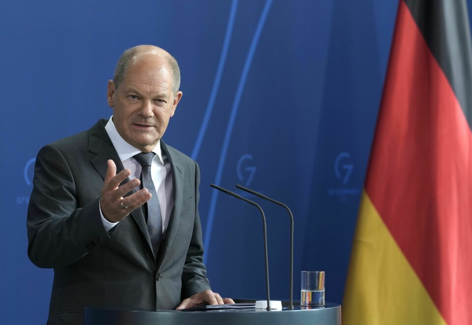 Tysklands statsminister Olaf Scholz kunngjorde fredag en storstilt redningsplan for det kriserammede gasselskapet Uniper. Tysklands statsminister Olaf Scholz kunngjorde fredag en storstilt redningsplan for det kriserammede gasselskapet Uniper. Foto: Markus Schreiber / AP / NTB