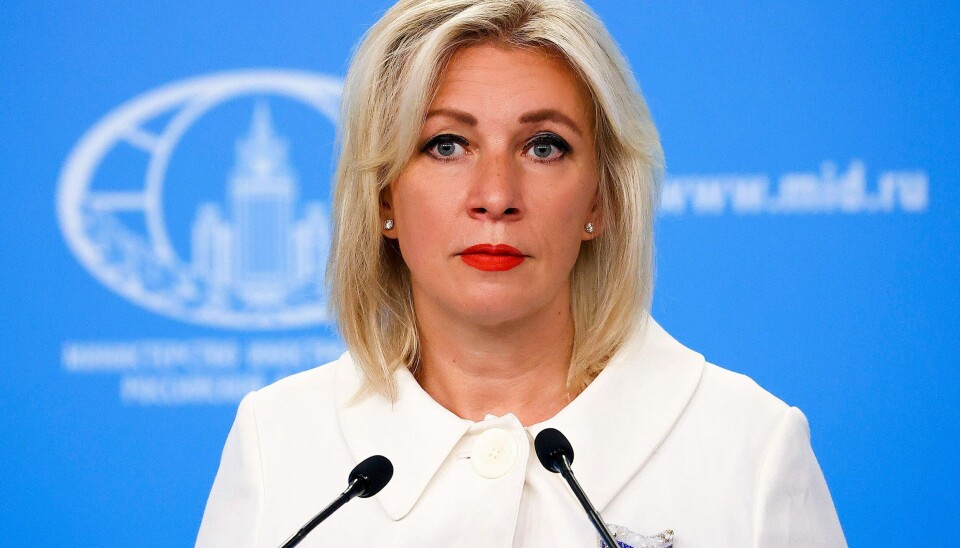 Talskvinne Maria Zakharova for det russiske utenriksdepartementet bekrefter Odesa-angrepet. Talskvinne Maria Zakharova for det russiske utenriksdepartementet bekrefter Odesa-angrepet. Foto: Russian Foreign Ministry Press Service via AP / NTB