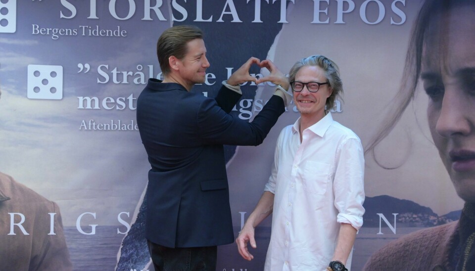 Pål Sverre Hagen og Kristoffer Joner på premieren til Krigsseileren. Stavanger Pål Sverre Hagen Kristoffer Joner premiere krigsseileren