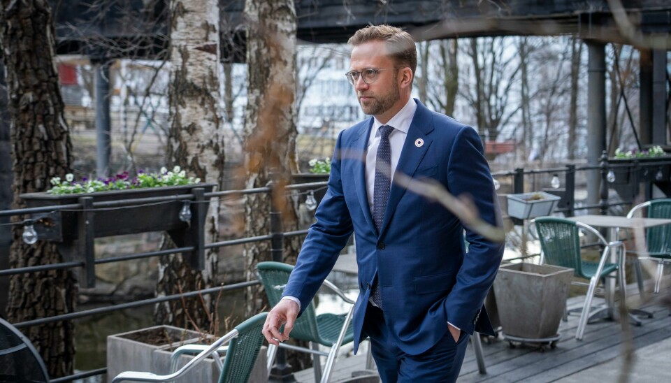 Nikolai Astrup (H) forblir på Stortinget der han er Høyres energi- og miljøpolitisk talsperson. Energi- og miljøpolitisk talsperson Nikolai Astrup i Høyre etterlyser større ambisjoner på fornybar energi. Foto: Heiko Junge / NTB