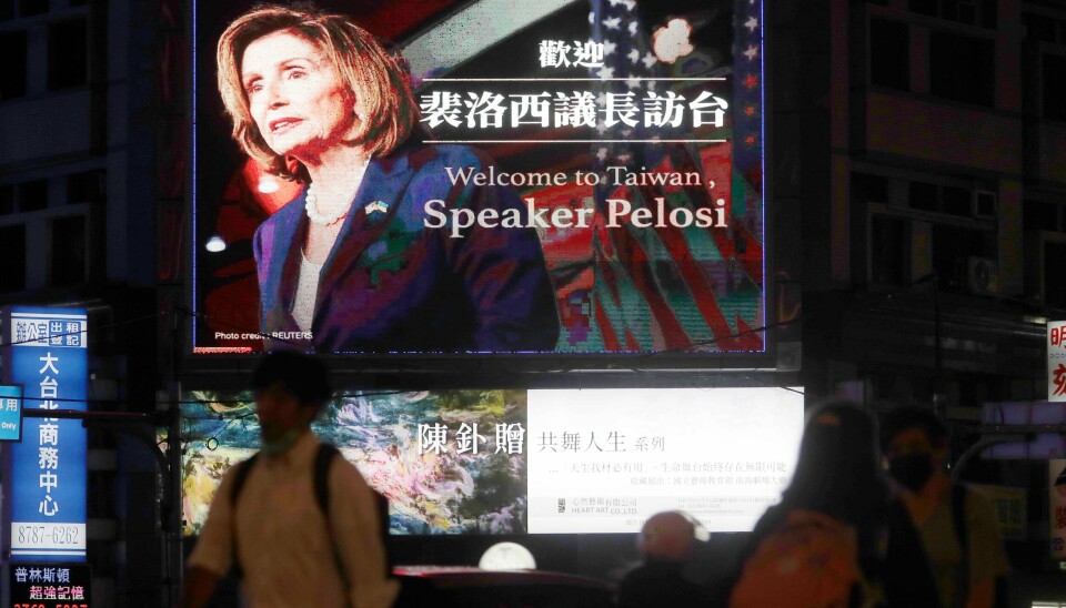Nancy Pelosi ble ønsket velkommen da hun denne uka dro på et omstridt besøk til Taiwan. Nancy Pelosi ble ønsket velkommen da hun denne uka dro på et omstridt besøk til Taiwan.