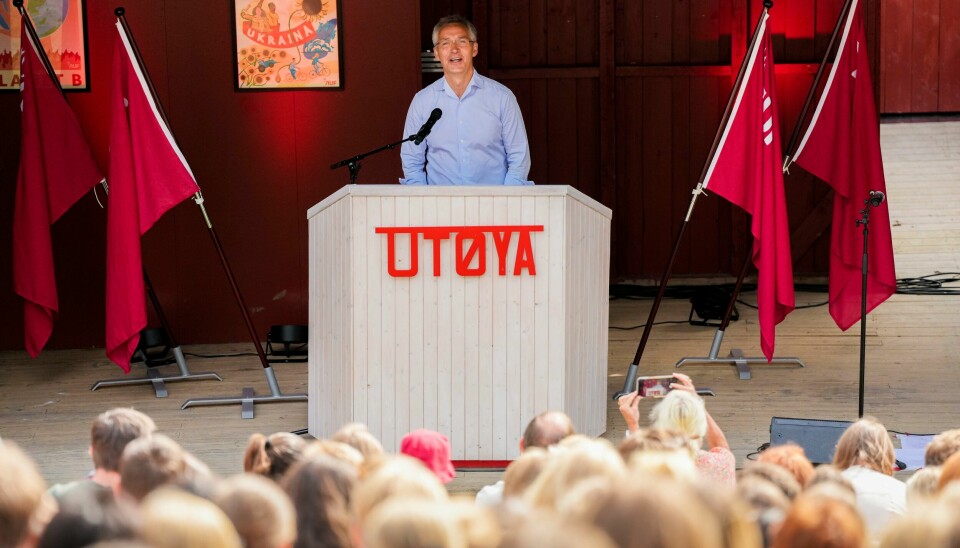 Nato-sjef Jens Stoltenberg talte torsdag under åpningen av AUFs sommerleir på Utøya. Nato-sjef Jens Stoltenberg talte torsdag under åpningen av AUFs sommerleir på Utøya.Foto: Beate Oma Dahle / NTB