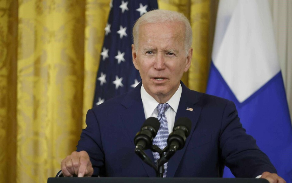 President Joe Biden. WASHINGTON, DC - AUGUST 09: U.S. President Joe Biden speaks before signing the agreement for Finland and Sweden to be included in the North Atlantic Treaty Organization (NATO) in the East Room of the White House on August 09, 2022 in Washington, DC. Following Russia's invasion of Ukraine, the Republic of Finland and Kingdom of Sweden applied for membership in the Cold War-era military alliance. Chip Somodevilla/Getty Images/AFP== FOR NEWSPAPERS, INTERNET, TELCOS & TELEVISION USE ONLY ==