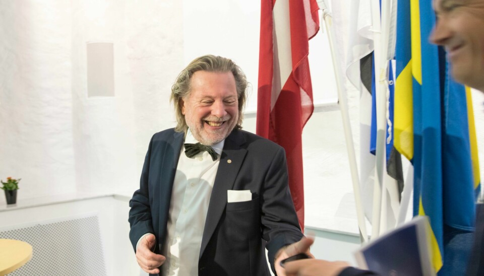 Odd Reitan og Ole Robert Reitan under presentasjonen av Reitangruppens årsresultat for 2017. Da tok familien ut 171 millioner i utbytte. I år tar Rema 1000-eierne ut 1,5 milliarder kroner. .