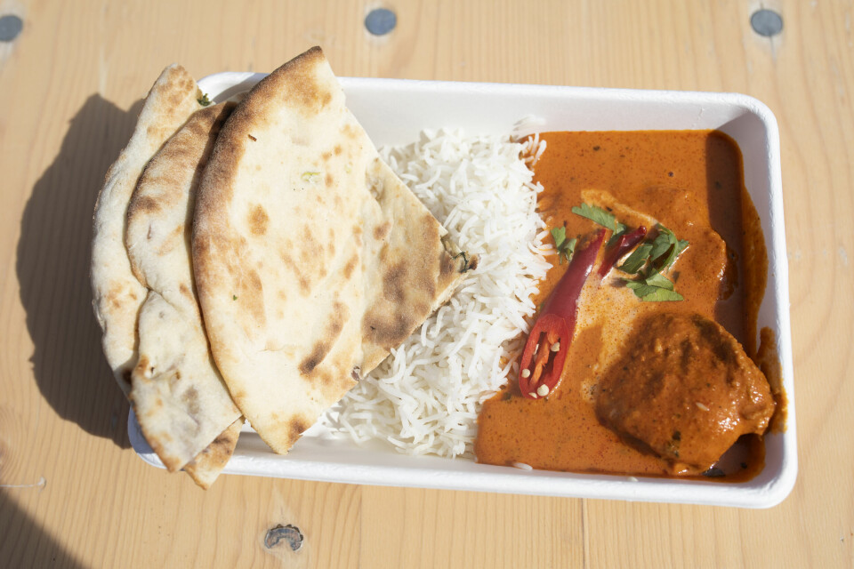Butter chicken fra Der peppern gror. Øya mat