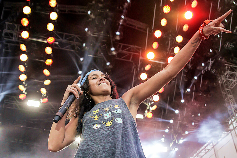 Princess Nokia er kjent for å skape intense konserter. Her på Roskilde i hennes store gjennombruddsår, 2017. Princess Nokia