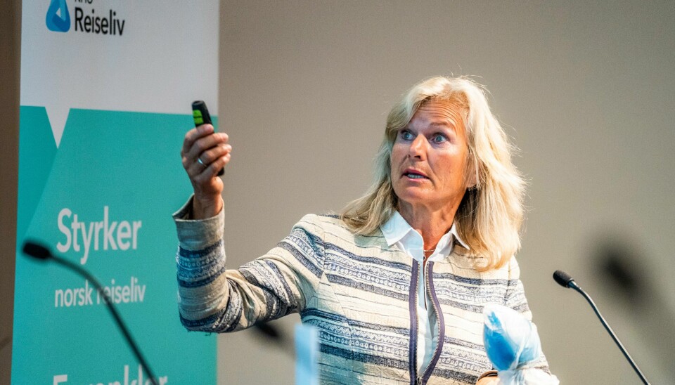 Administrerende direktør i NHO Reiseliv Kristin Krohn Devold krever at regjeringen kommer med en strømstøtteordning for reiselivsbedriftene. Kristin Krohn Devold er direktør i NHO Reiseliv, der 43 prosent av medlemsbedriftene beskriver markedssituasjonen som dårlig, også etter de seneste koronalettelsene. Arkivfoto: Håkon Mosvold Larsen / NTB