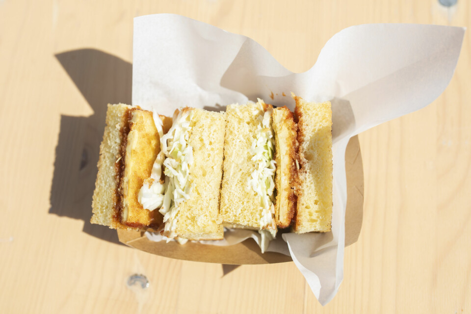 Katsu sando fra 100 Babbos. Øya mat
