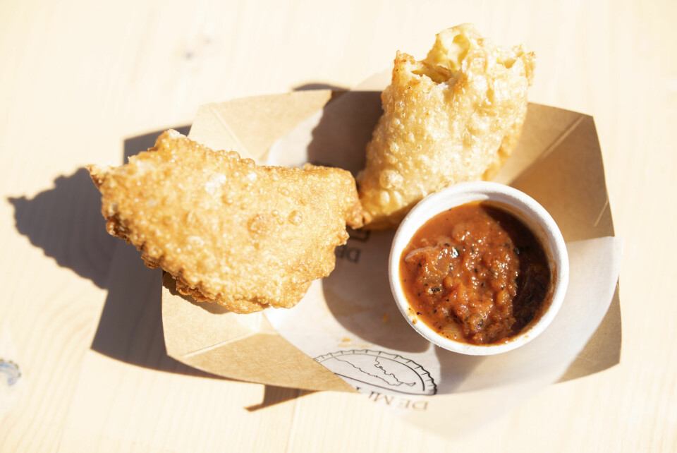 Empanadas fra De Mi Tierra. Øya mat