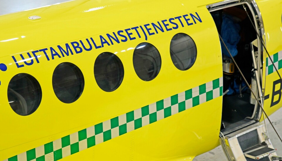 Fly fra Luftambulansetjenesten. Arkivfoto. Luftambulansetjenesten har flyttet all personell ut fra basen på grunn av radonmålinger som viser for høye verdier. Foto: Rune Stoltz Bertinussen / NTB