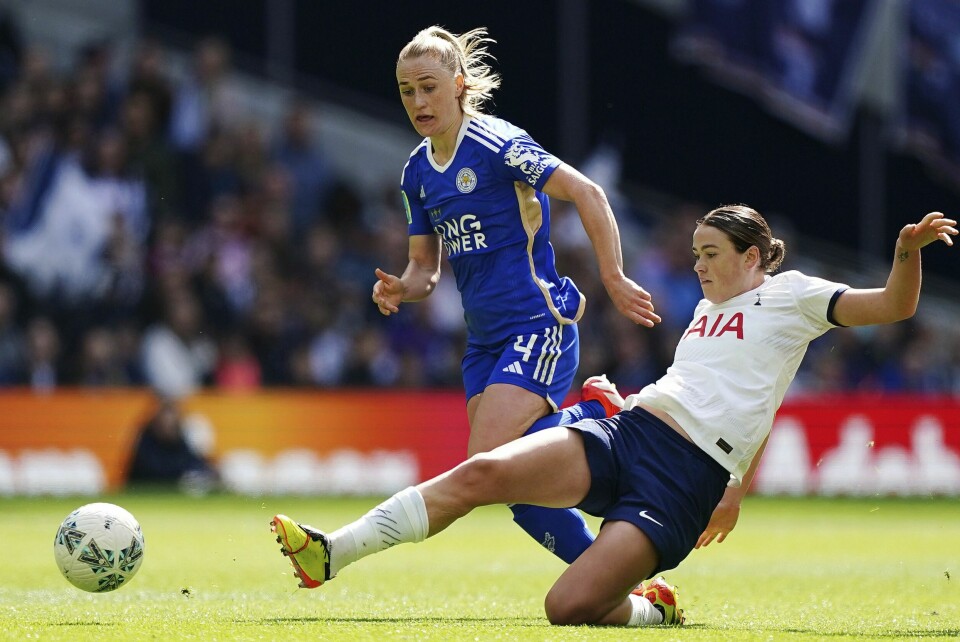 Tottenham er videre til FA-cupfinalen etter å ha slått Leicester 2-1 hjemme på Brisbane Road. Foto: Zac Goodwin / AP / NTB