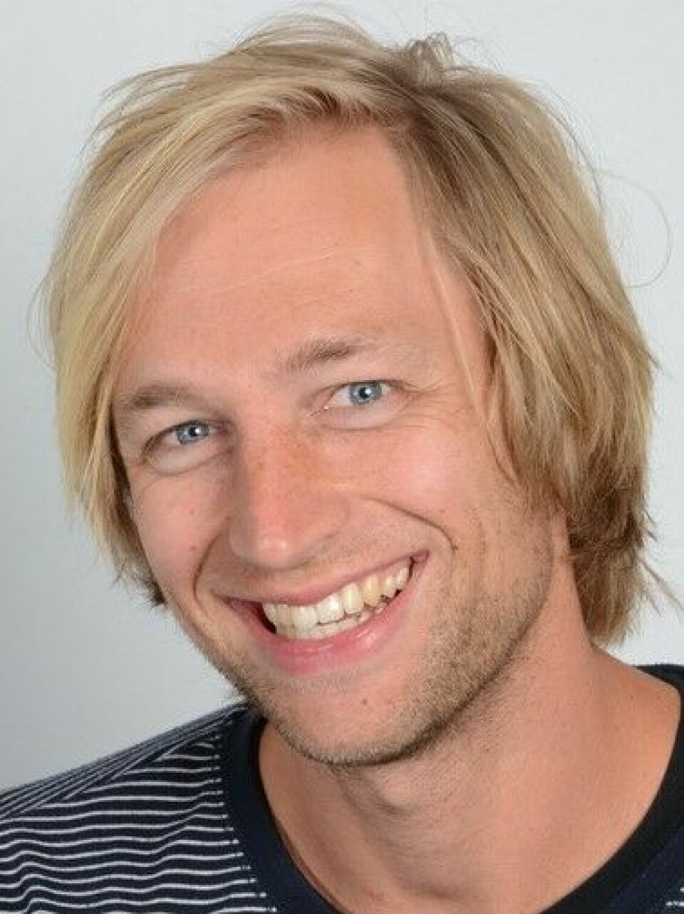 Høgskolelektor, Steffen Tangen(Høgskolen i Østfold (HiØ) ) Mann med blondt hår.