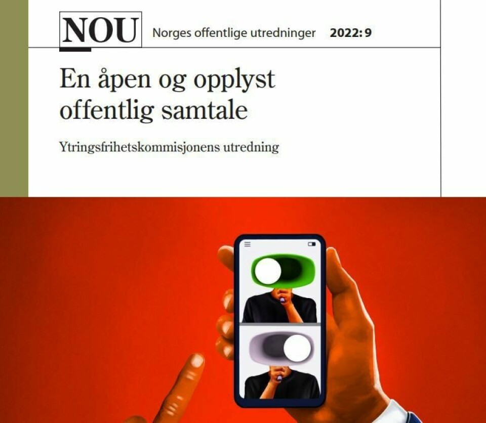 Ytringsfrihetskommisjonens utredning viser at det står bra til med ytringsfriheten her i landet. Og lufta er fri for alle.