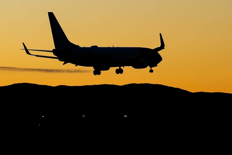 Illustrasjonsfoto. Et fly fortsatte i stor høyde over flyplassen i Addis Abeba, der det skulle lande. Illustrasjonsfoto.