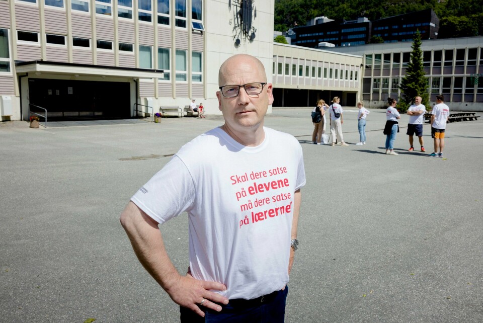 Steffen Handal, leder Utdanningsforbundet. Steffen Handal