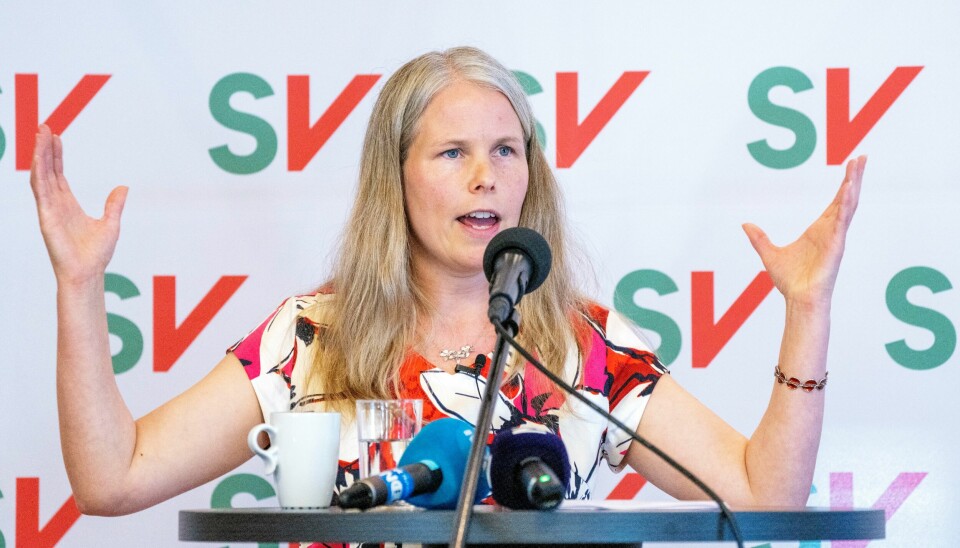 SVs fungerende leder Kirsti Bergstø vil ha flere tiltak for å gjøre noe med de høye strømprisene, men får nei fra Ap. SVs fungerende leder Kirsti Bergstø vil ha flere tiltak for å gjøre noe med de høye strømprisene, men får nei fra Ap. Foto: Gorm Kallestad / NTB