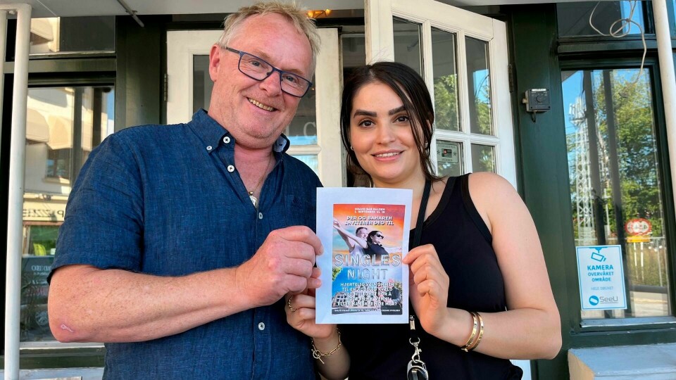 Per Sandberg og Bahareh Letnes vil hjelpe single kunder med å finne kjærligheten. Per Sandberg og Bahareh Letnes vil hjelpe single kunder til å finne kjærligheten.