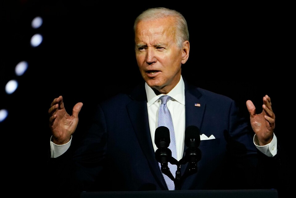 USAs president Joe Biden advarer mot det han mener er udemokratiske krefter blant støttespillerne til ekspresident Donald Trump. USAs president Joe Biden advarer mot det han mener er udemokratiske krefter blant støttespillerne til ekspresident Donald Trump. Foto: Matt Slocum / AP / NTB