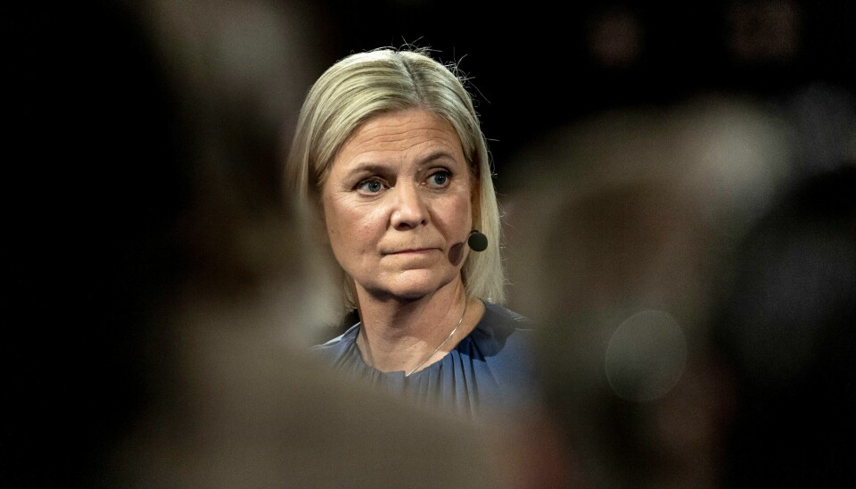 Statsminister Magdalena Andersson benytter EU-kortet for alt det er verdt i innspurten av valgkampen.