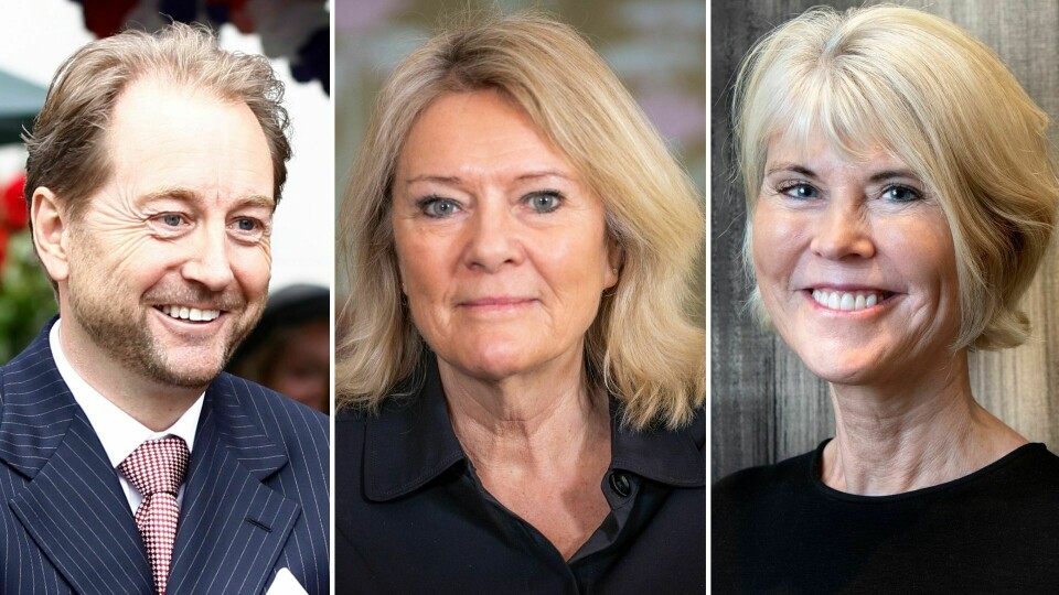 Kjell Inge Røkke, Kristin Clemet og Hilde Midthjell. Røkke