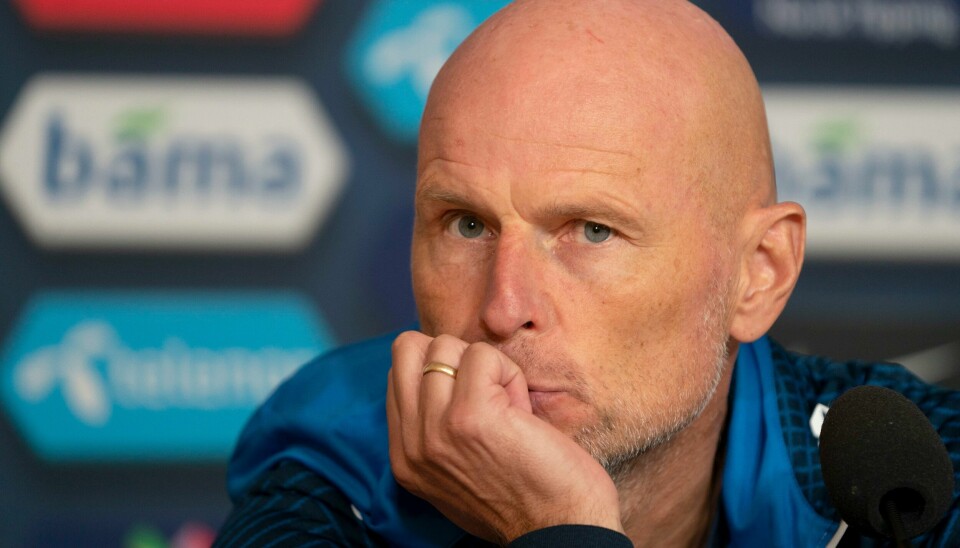 Landslagssjef Ståle Solbakken presenterer troppen til herrelandslagets to kamper i Nations League mot Slovenia borte 24. september og mot Serbia på Ullevaal 27. september. Landslagssjef Ståle Solbakken presenterer troppen til herrelandslagets to kamper i Nations League mot Slovenia borte 24. september og mot Serbia på Ullevaal 27. september.Foto: Terje Pedersen / NTB