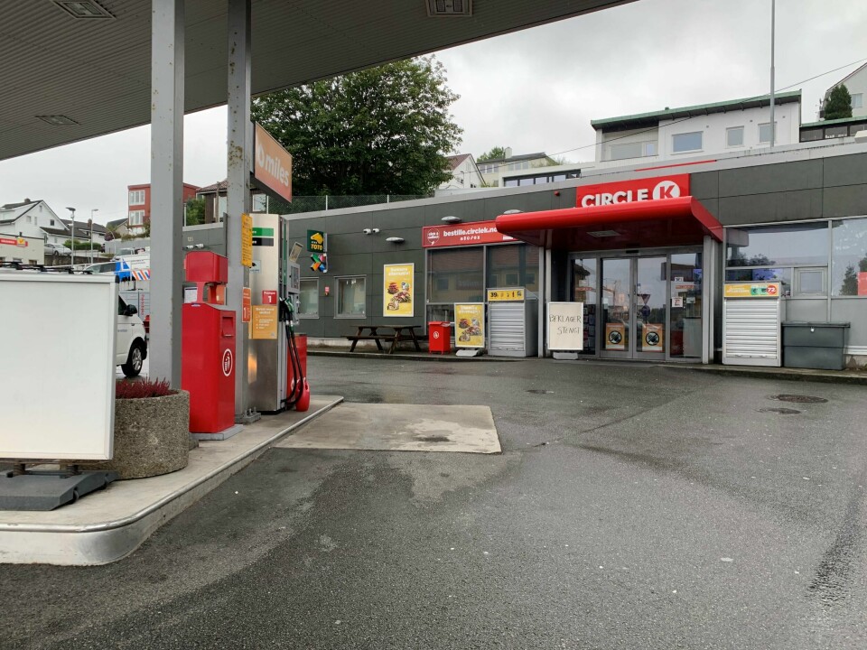 Tirsdag var Cirkle K på Lagårdveien stengt etter at bensinstasjonen har gått konkurs. h
