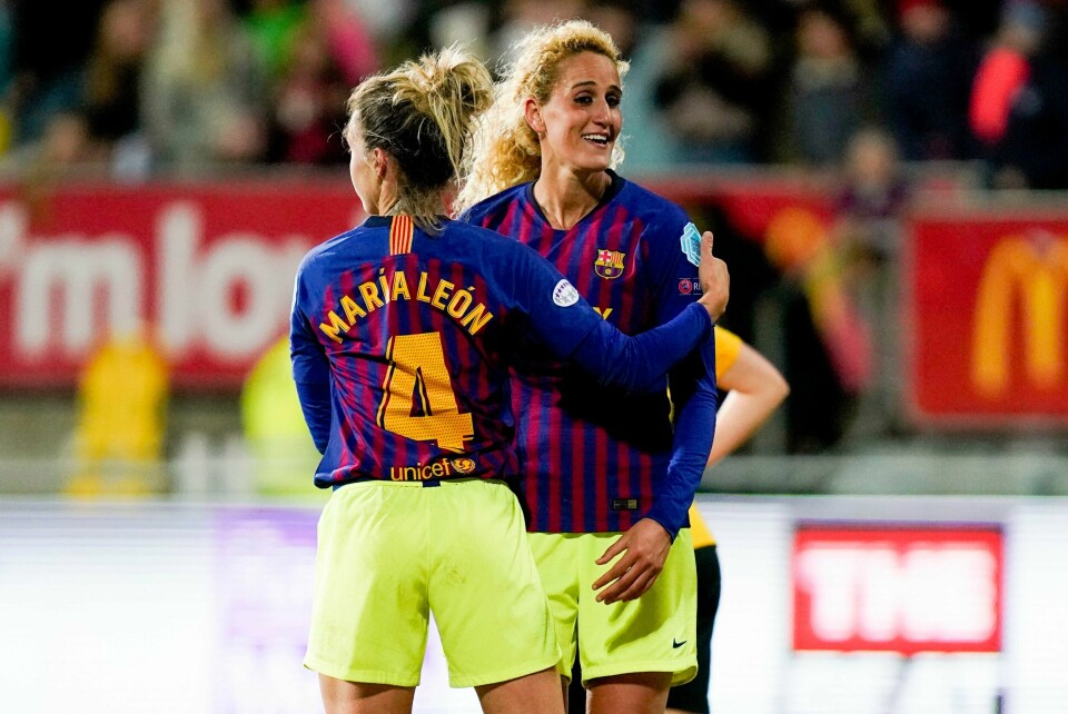 Kheira Hamraoui fra tiden som Barcelona-spiller. Kheira Hamraoui fra tiden som Barcelona-spiller. Foto: Fredrik Hagen / NTB