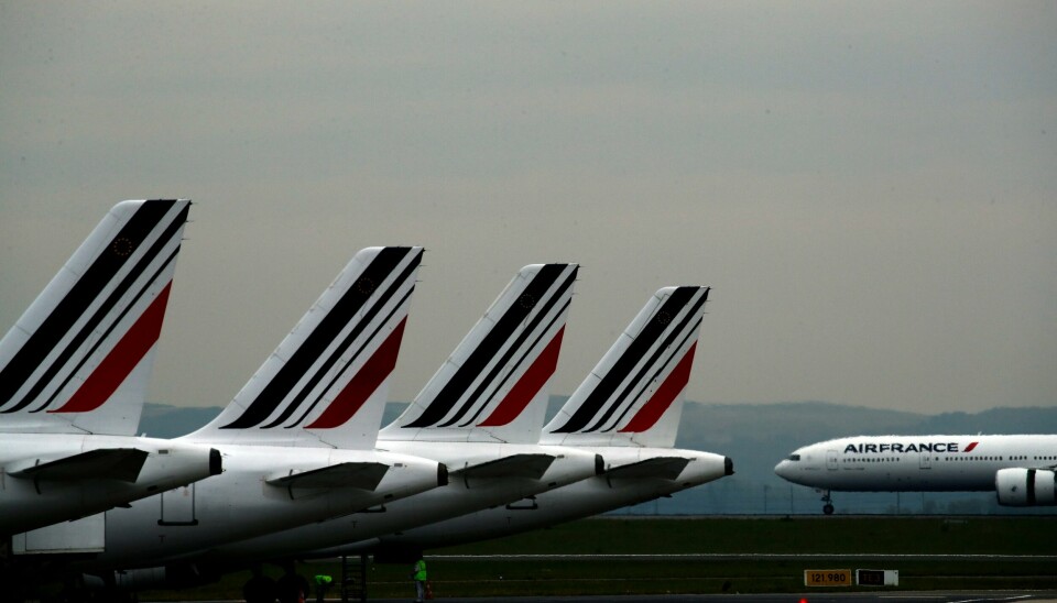 Air France har innstilt over halvparten av sine kort- og mellomdistanseflygninger fredag, samt rundt 10 prosent av sine langdistanseflygninger, som følge av streik blant flygeledere i landet. Det får konsekvenser for flytrafikken på Gardermoen fredag kveld. Air France har innstilt 55 prosent av sine kort- og mellomdistanseflygninger fredag som følge av streik blant franske flygeledere. Illustrasjonsfoto: Christophe Ena / AP / NTB