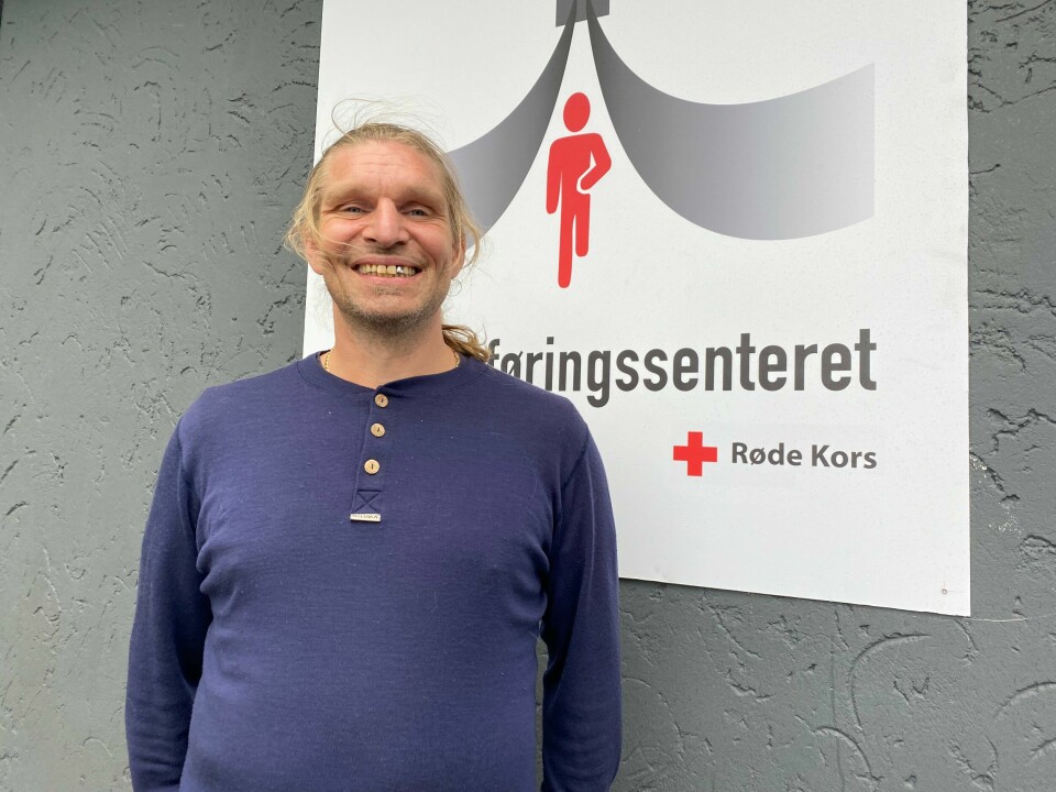 Innsatt, Kai Sulonen, var en av tre som opptrådte på åpningen av tilbakeføringssenteret. Stavanger Røde Kors Kai Sulonen