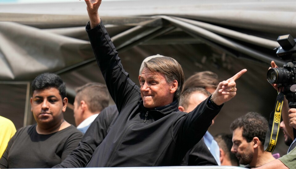 Jair Bolsonaro kjemper for å bli sittende som Brasils president etter valget 2. oktober. Han har sterke, konservative krefter i ryggen Jair Bolsonaro kjemper for å bli sittende som Brasils president etter valget 2. oktober. Han har sterke, konservative krefter i ryggen. Foto: Andre Penner / AP / NTB