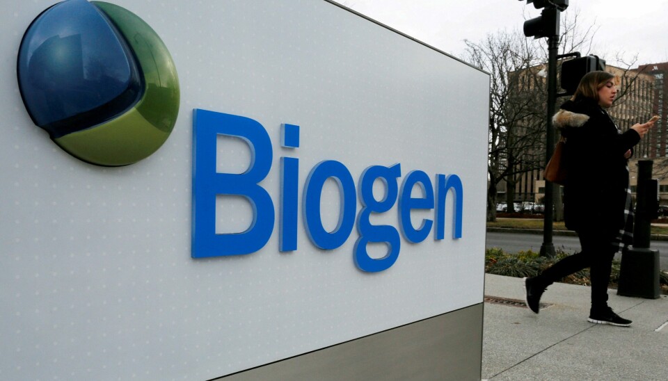 Legemiddelfirmaet Biogens kontorer i Cambridge, Massachusetts i USA. Legemiddelfirmaet Biogens kontorer i Cambridge, Massachusetts i USA.