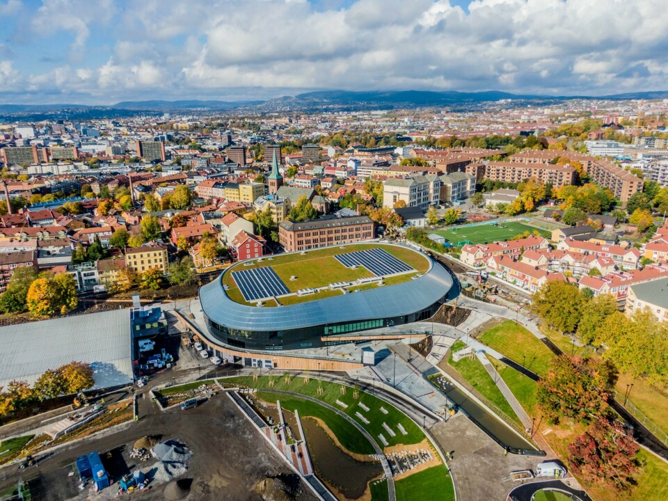 Nye Jordal Amfi og Jordal Ungdomshall i Oslo. Nye Jordal Amfi og Jordal Ungdomshall i Oslo.Foto: Stian Lysberg Solum / NTB