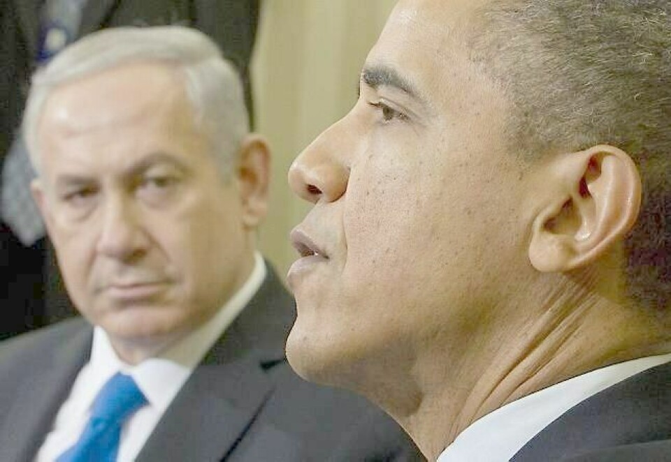 Israels statsminister Benjamin Netanyahu, her med Obama, støttet Mitt Romney åpent, og mange frykter at han har gamblet med forholdet til USA. FOTO: NTB SCANPIX