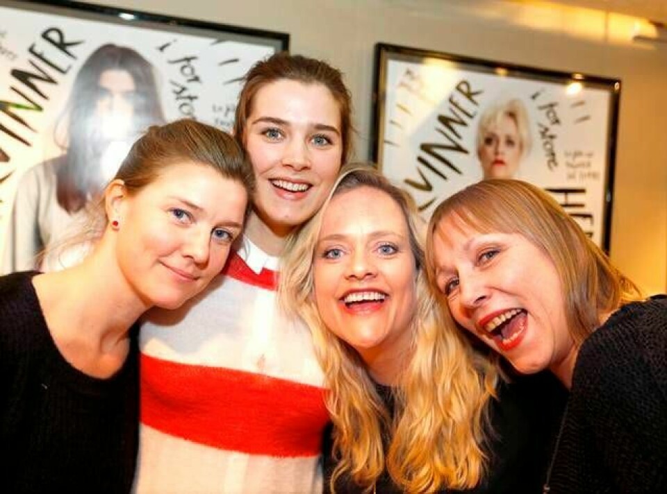 Regissør Yngvild Sve Flikke og skuespillerne Inga Ibsdotter Lilleaas, Henriette Steenstrup og Anne Krigsvoll er aktuelle med «Kvinner i for store herreskjorter». FOTO: TERJE PEDERSEN/NTB SCANPIX