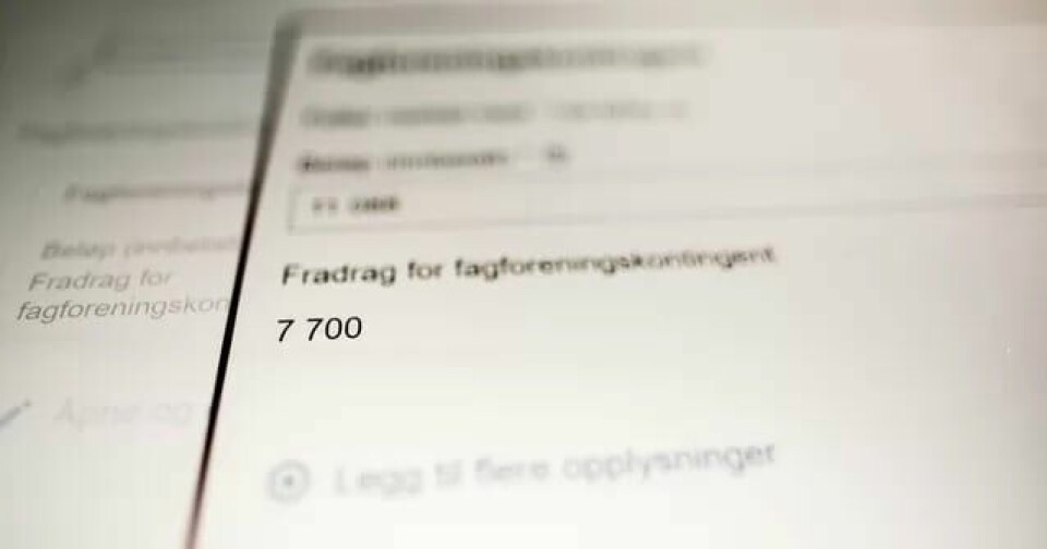 Fagforeningsfradraget senker skatten og gjør det billigere å være organisert. Fagforeningsfradraget senker skatten og gjør det billigere å være organisert.