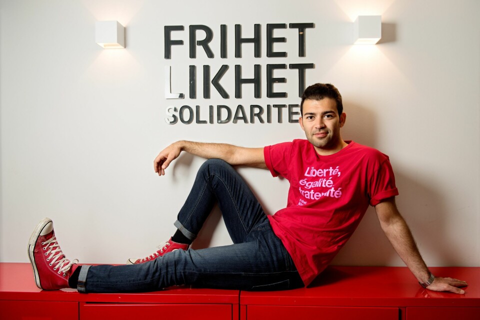 AUF-leder Mani Hussaini vil avskaffe klimaendringene. Og fattigdom. FOTO: MIMSY MØLLER AUF-leder Mani Hussaini vil avskaffe klimaendringene. Og fattigdom. FOTO: MIMSY MØLLER