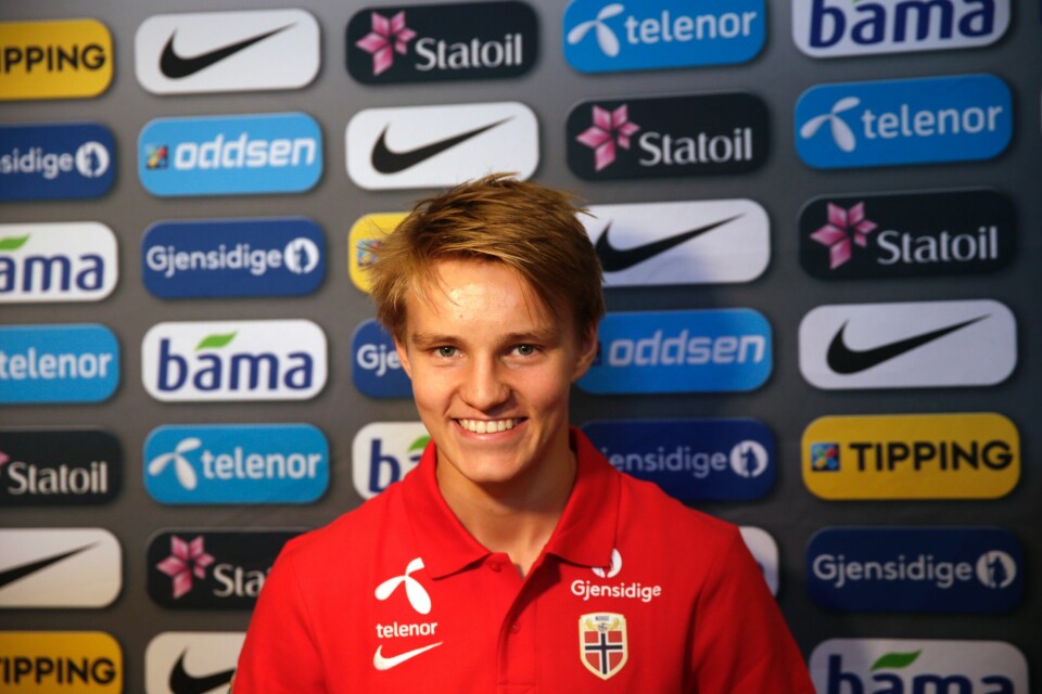 Martin Ødegaard på landslagssamling. FOTO: NTB SCANPIX Martin Ødegaard på landslagssamling. FOTO: NTB SCANPIX