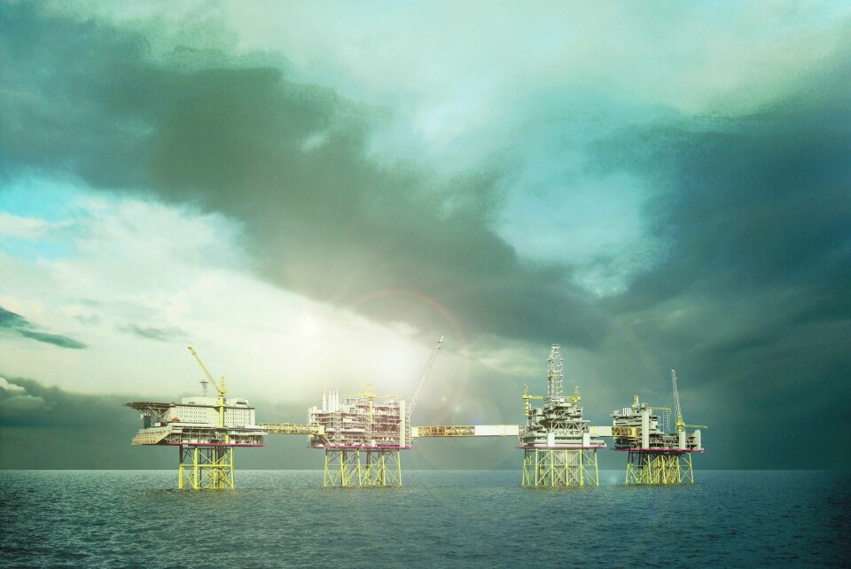 Statoil er en av rettighetshaverne på Johan Sverdrup-feltet. Tirsdag ble en kontrakt verdt 900 millioner tildelt Aker Solutions og Kværner. Illustrasjon: Statoil