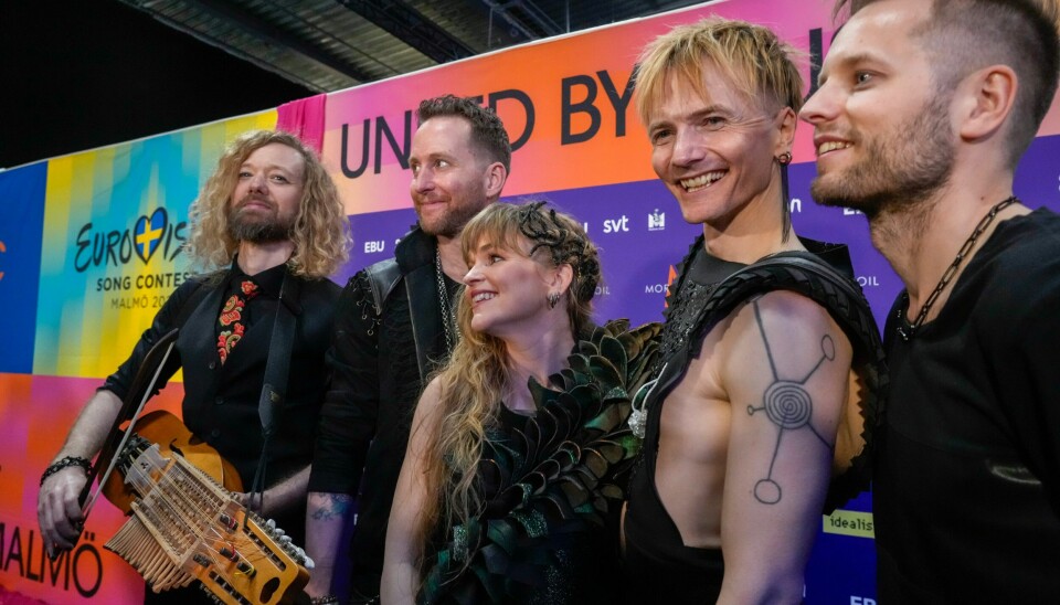 Gåte etter generalprøven før semifinalen torsdag kveld. Gåte gjekk vidare til finalen i Eurovision Song Contest i Malmö på laurdag. Foto: Terje Bendiksby / NTB / NPK