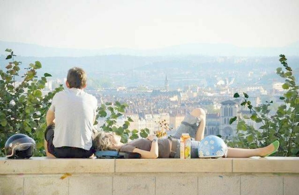Fra Croix-Rousse har man en fantastisk utsikt over Lyon. FOTO: THOMAS KOLBEIN BJØRK OLSEN