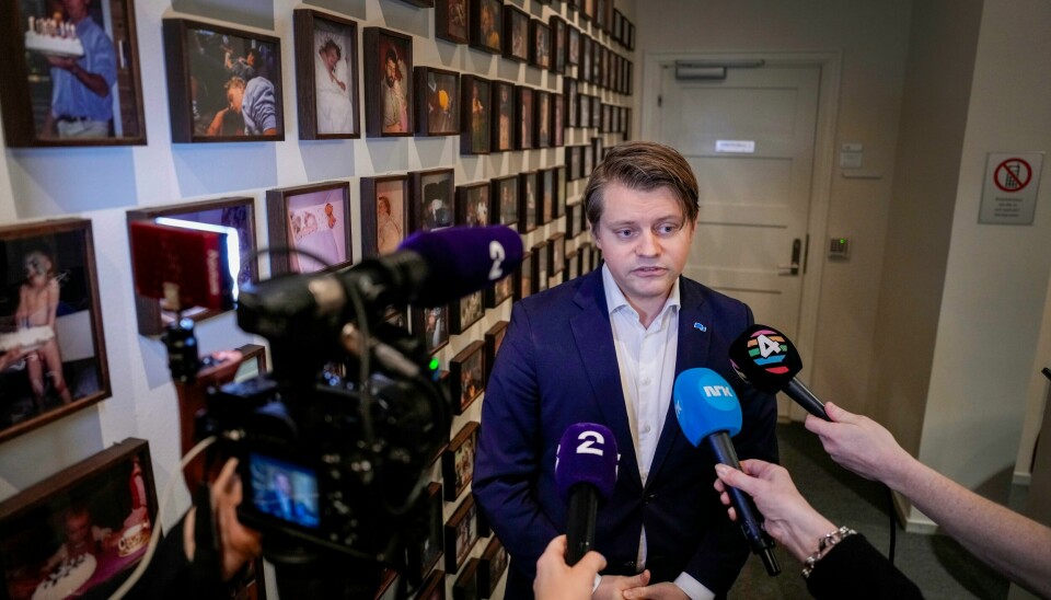 Peter Christian Frølich (H), leder i kontroll- og konstitusjonskomiteen på Stortinget. Flertallet av medlemmene i kontroll- og konstitusjonskomiteen på Stortinget, med leder Peter Frølich i spissen, åpner sak om regjeringens håndtering av flere anmodninger om evakuering av sårende ukrainske soldater. Foto: Javad Parsa / NTB