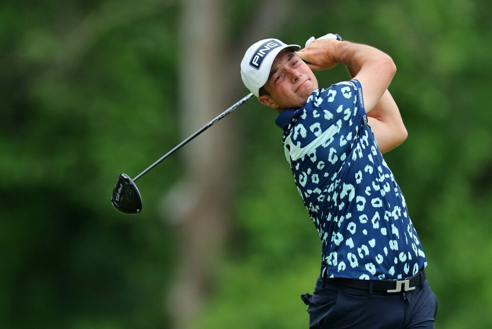 Viktor Hovland spilte seg oppover resultatlistene under den andre dagen av PGA-mesterskapet fredag Viktor Hovland spilte seg oppover resultatlistene under den andre dagen av PGA-mesterskapet fredag