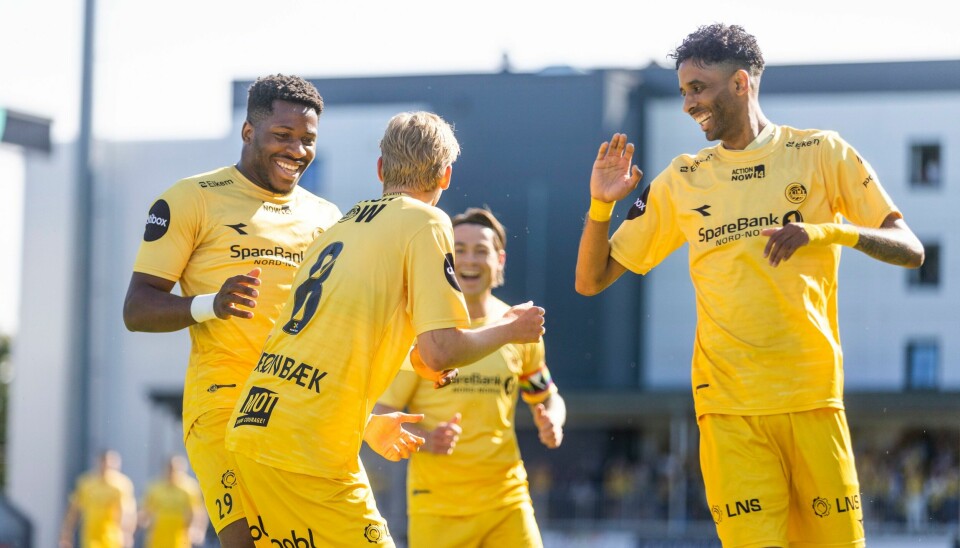 Bodø/Glimt snudde til seier borte mot Sandefjord. Bodø/Glimt snudde til seier borte mot Sandefjord. Foto: Trond R. Teigen / NTB
