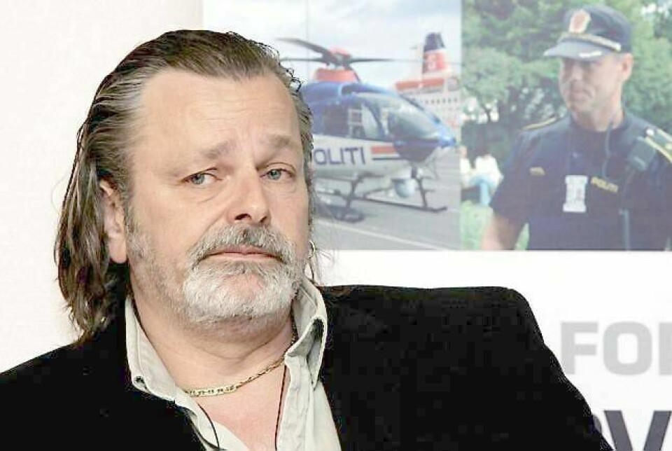 Politioverbetjent Eirik Jensen har jobbet mot organisert kriminalitet i en årrekke. Her fotografert i forbindelse med en pressekonferanse om gjengkriminalitet. FOTO: BJØRN SIGURDSØN/NTB SCANPIX