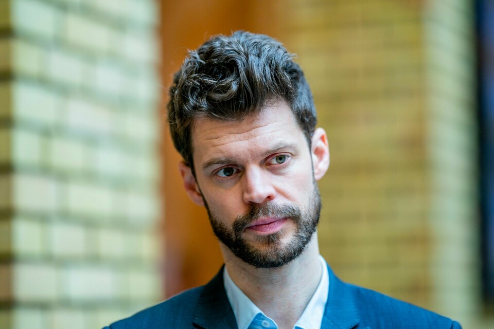 Raudt-leiar Bjørnar Moxnes. Bildet viser Rødt-leder Bjørnar Moxnes.