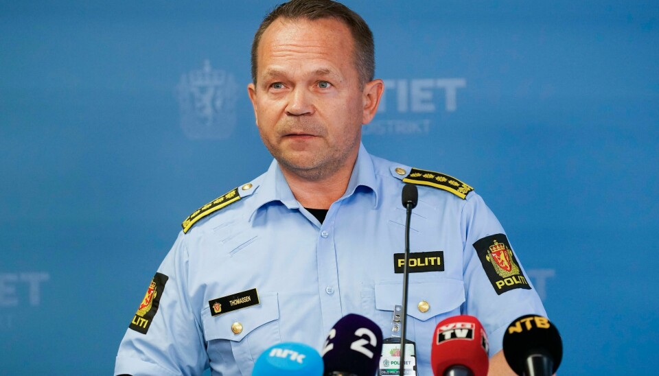 Konstituert politimester Jan Eirik Thomassen i Oslo politidistrikt under pressemøte på politihuset på Grønland i forbindelse med politiet skjøt en person under en aksjon, natt til 9. juli. Konstituert politimester Jan Eirik Thomassen i Oslo politidistrikt under pressemøte på politihuset på Grønland i forbindelse med politiet skjøt en person under en aksjon, natt til 9. juli.Foto: Terje Bendiksby / NTB
